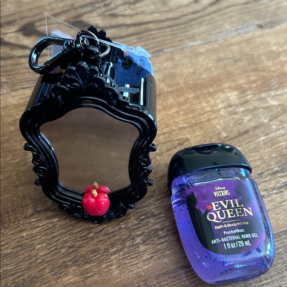 Disney Villains Evil Queen Black Mirror and Purple Hand Sanitizer Set